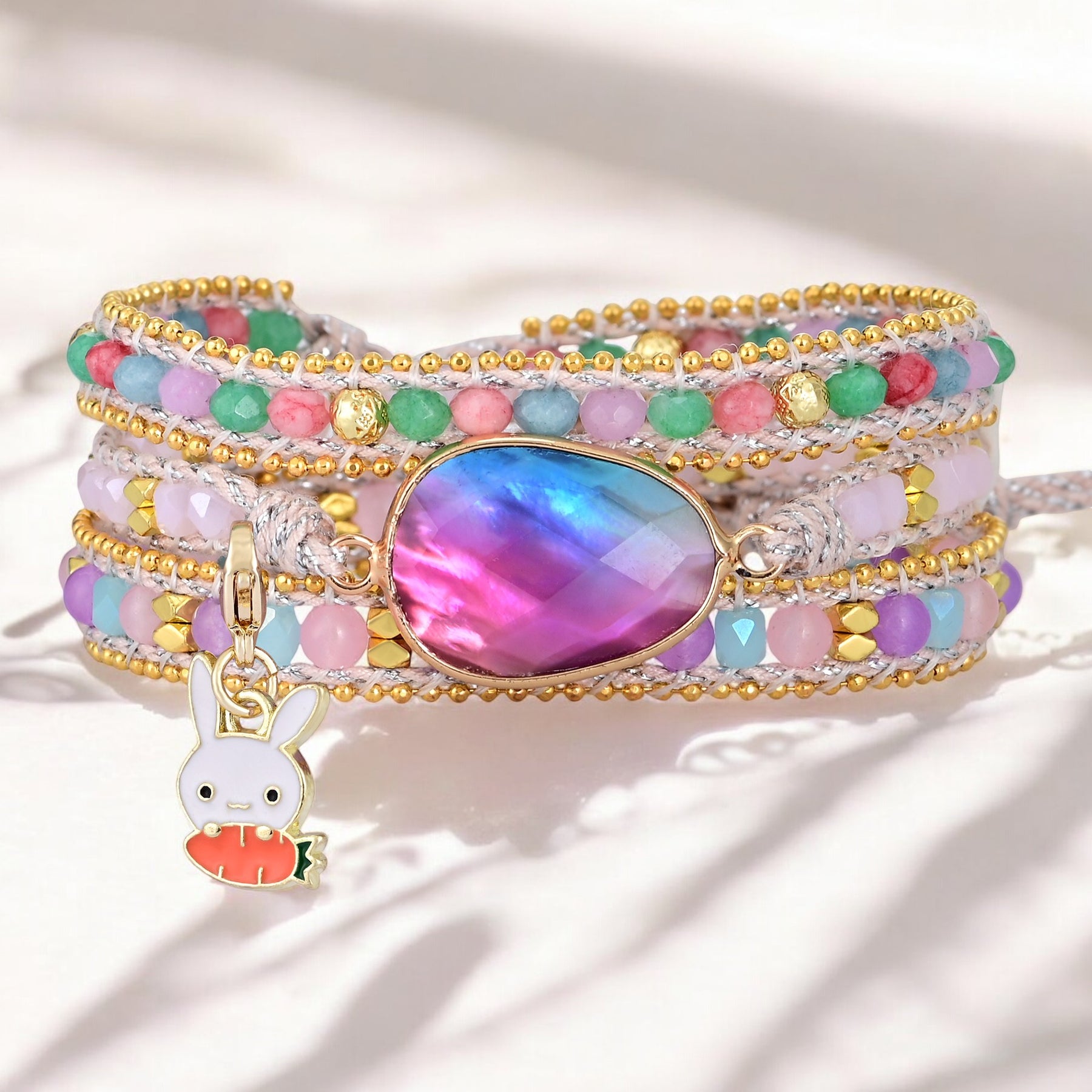 Easter Elegance Wrap Bracelet