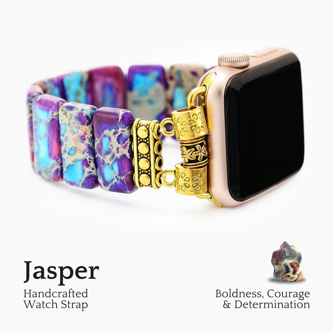 Majestic Tibetan Jasper Stretch Apple Watch Strap