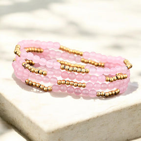 Rose Quartz Radiance Bracelet Set