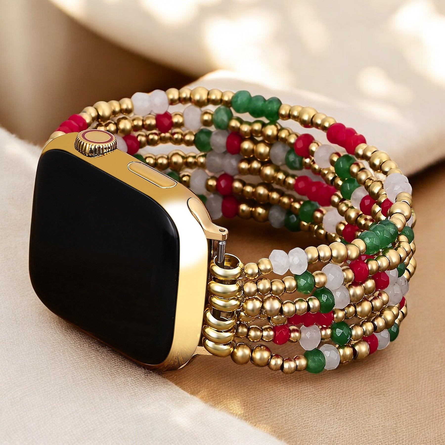 Correa Golden Holly Cheer Stretch Apple Watch