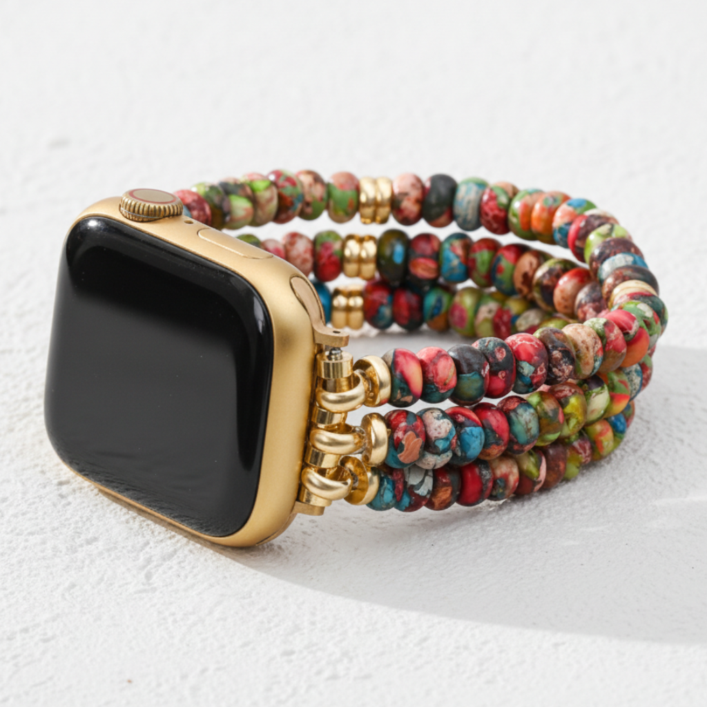 Kaleidoscope Boho Stretch Apple Watch Strap