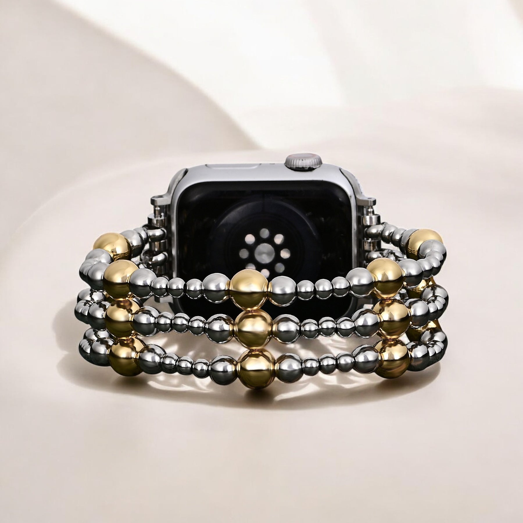 سوار ساعة آبل ستريتش سيلفر إمبر