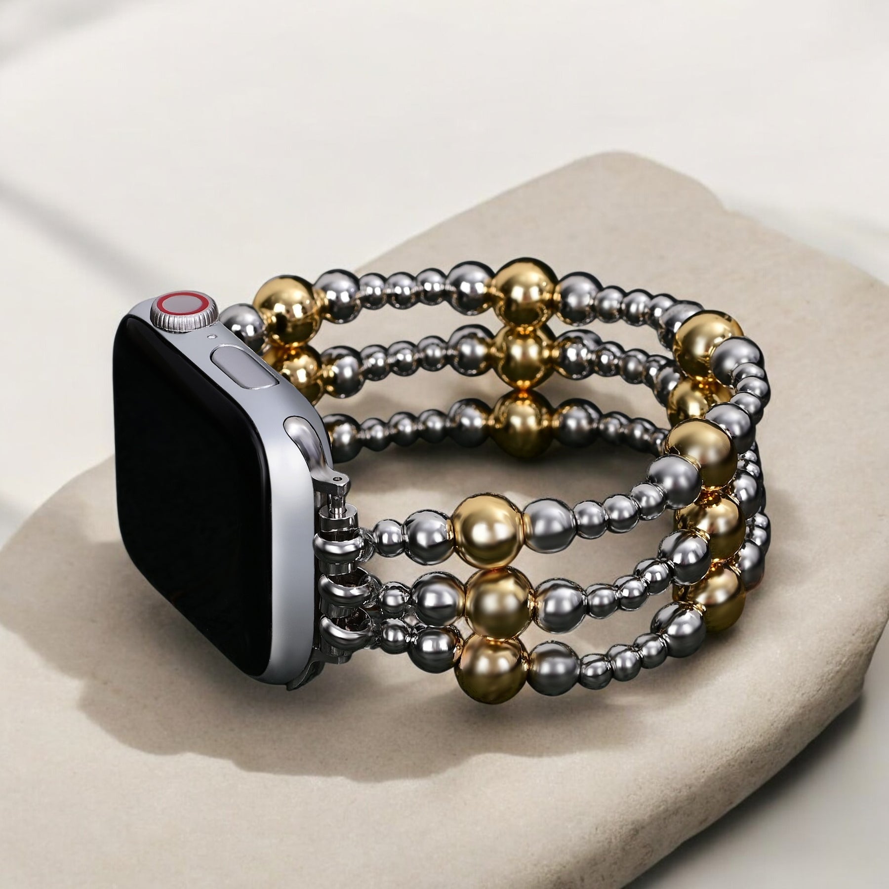 سوار ساعة آبل ستريتش سيلفر إمبر