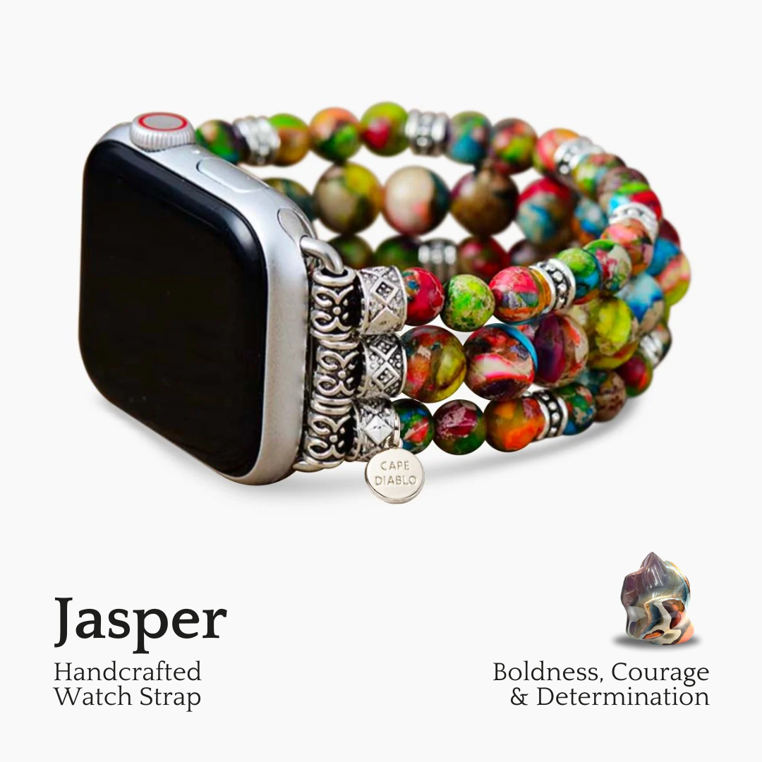 Vineyard Jasper Stretch Apple Watch Armband