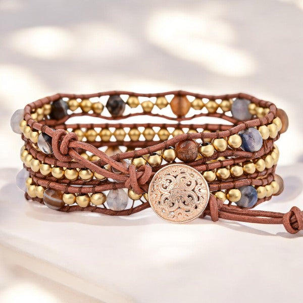Terra Glow Wrap Bracelet