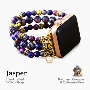 Purple Jasper Stretch Apple Watch Strap