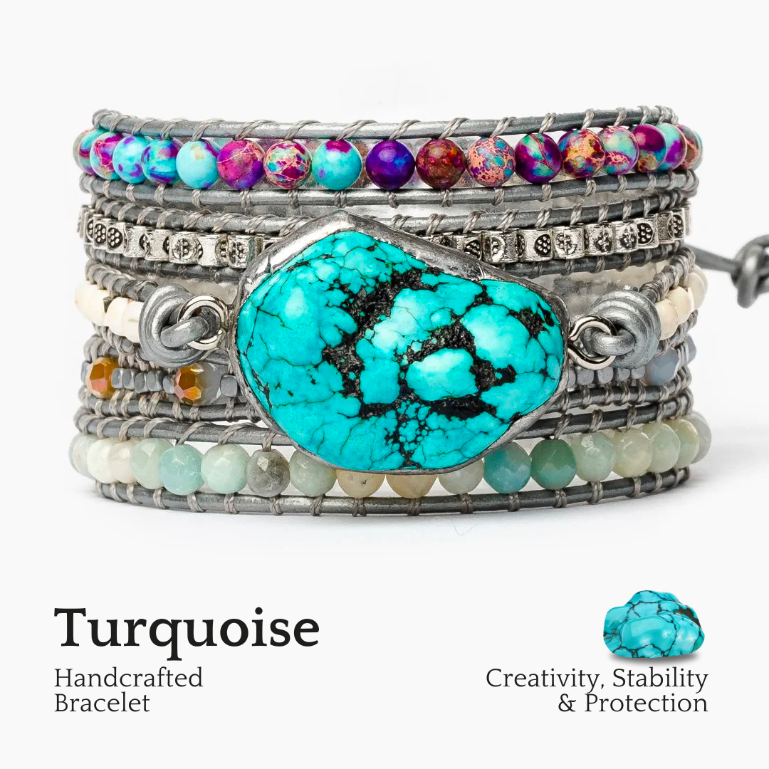 Healing Turquoise Protection Wrap Bracelet