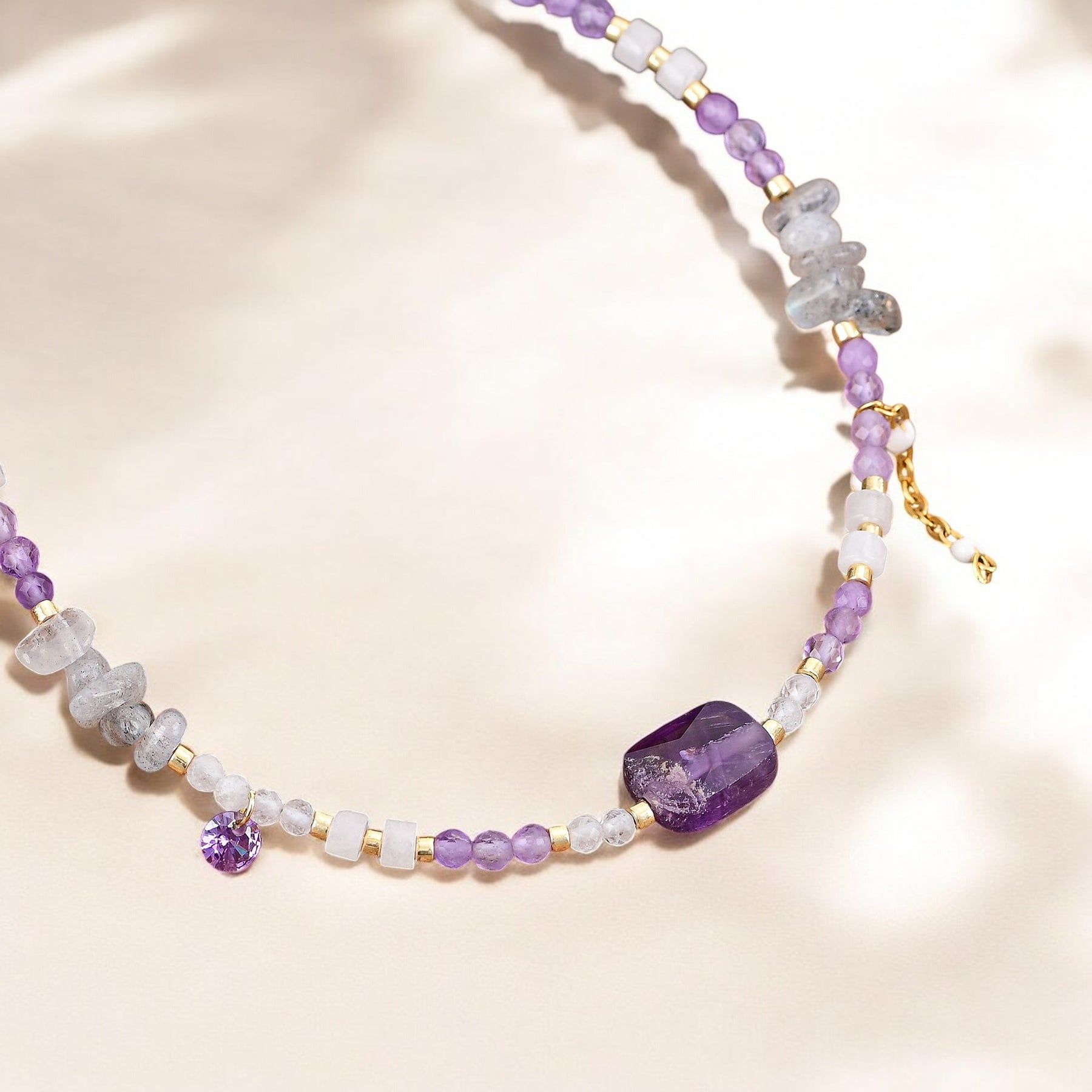 Amethyst Serenity Anklet