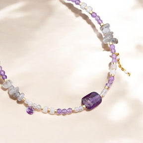 Amethyst Serenity Anklet