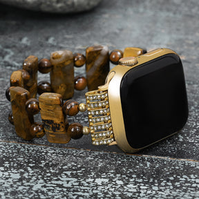 Golden Tiger Strength Apple Watch Strap