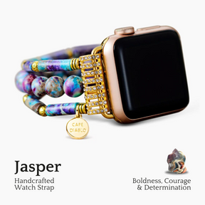 Periwinkle Jasper Stretch Apple Watch Strap
