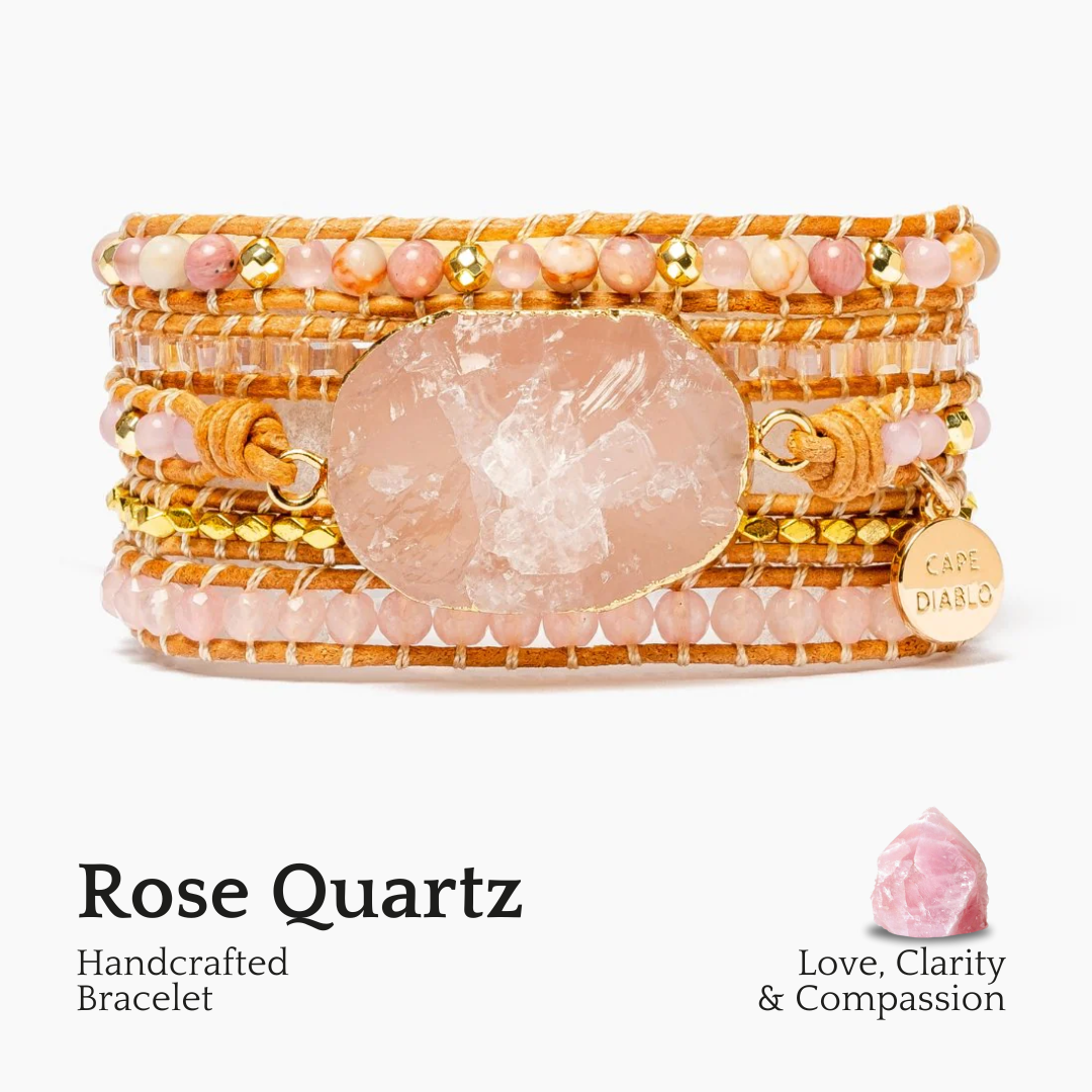 Golden Rose Quartz Bracelet