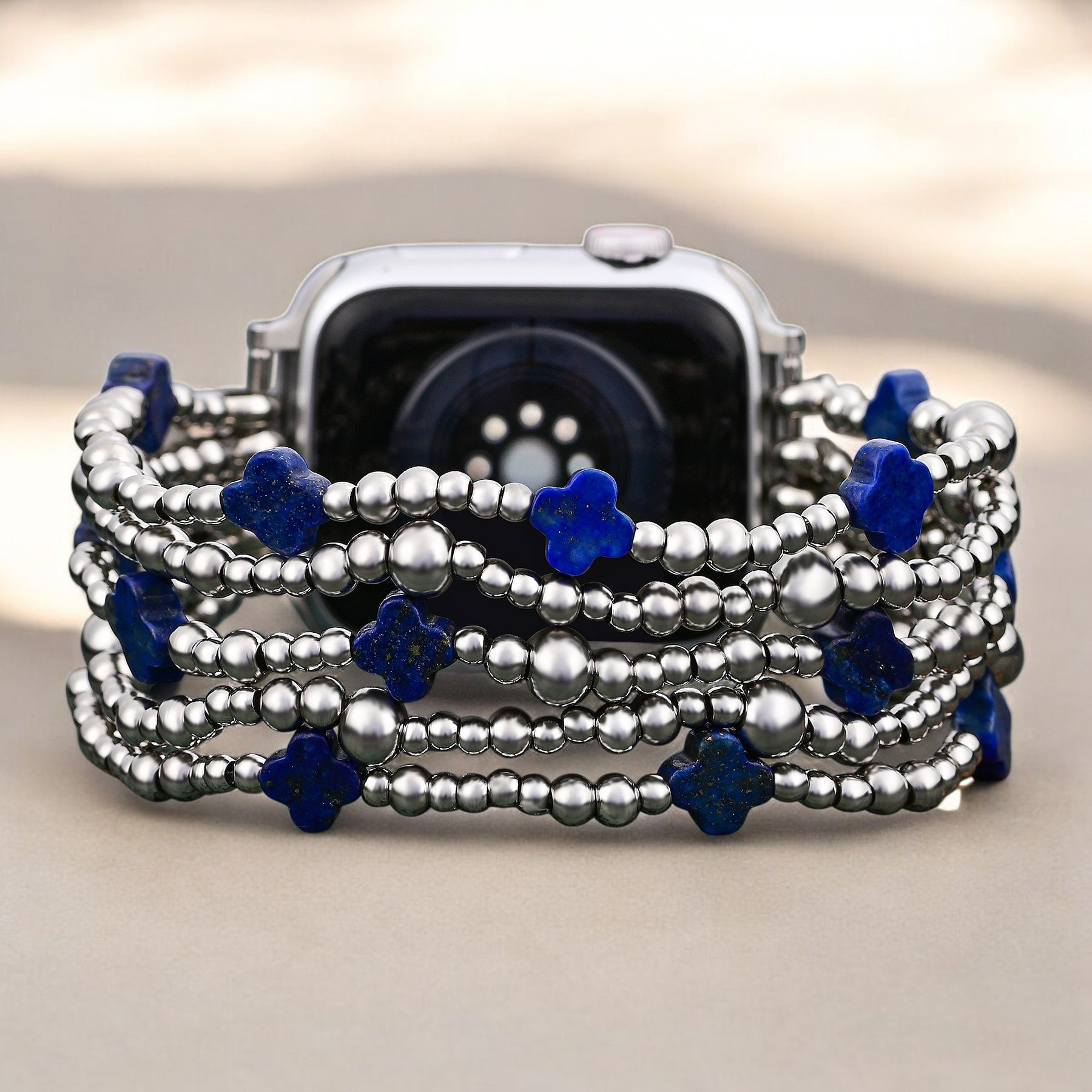 Lapis Divine Cross Stretch Apple Watch Strap
