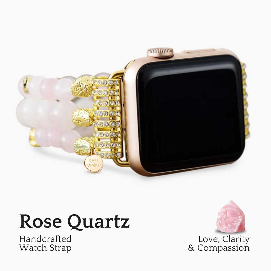 Rose Quartz Stretch Apple Watch Strap