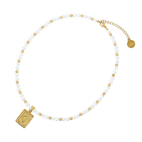 Collar con inicial de encanto sureño