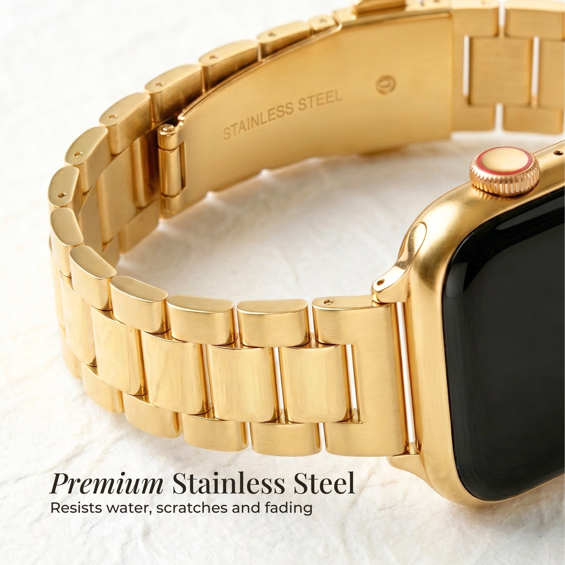 Klassisches Gold Luxus Apple Watch Armband
