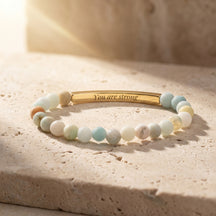Secret Message Multicolor Stone Bracelet