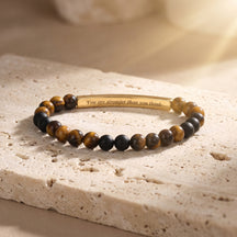 Secret Message Multicolor Stone Bracelet