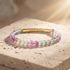 Secret Message Pastel Stone Bracelet