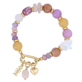 Sunset Bloom Charm Bracelet