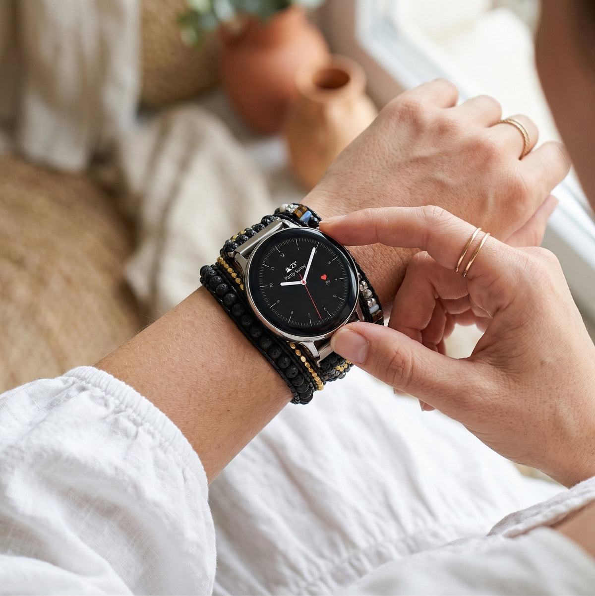 سوار ساعة سامسونج جالاكسي داكن الليل