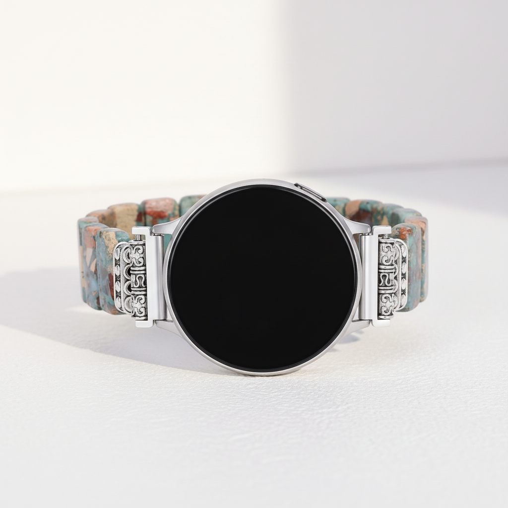 Earth Tibetan Jasper Samsung Galaxy Stretch Watch Strap