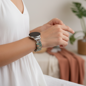 سوار ساعة آبل مطاطي من جاسبر التبت الأرضي