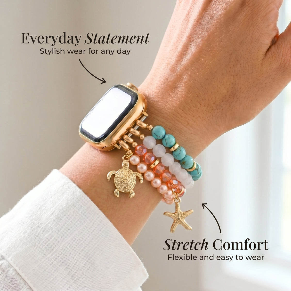 Correa elástica Coastal Glow para Apple Watch