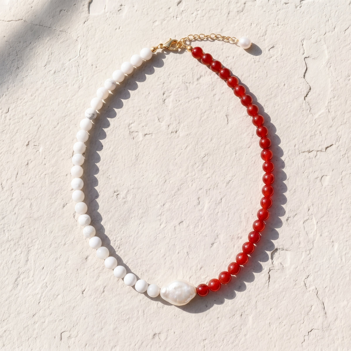 Japan Sakura Pearl Beaded Necklace