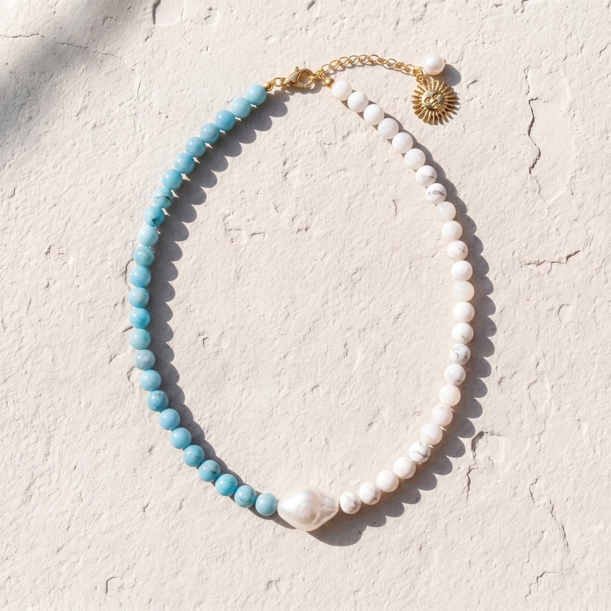 Argentina Albiceleste Pearl Beaded Necklace