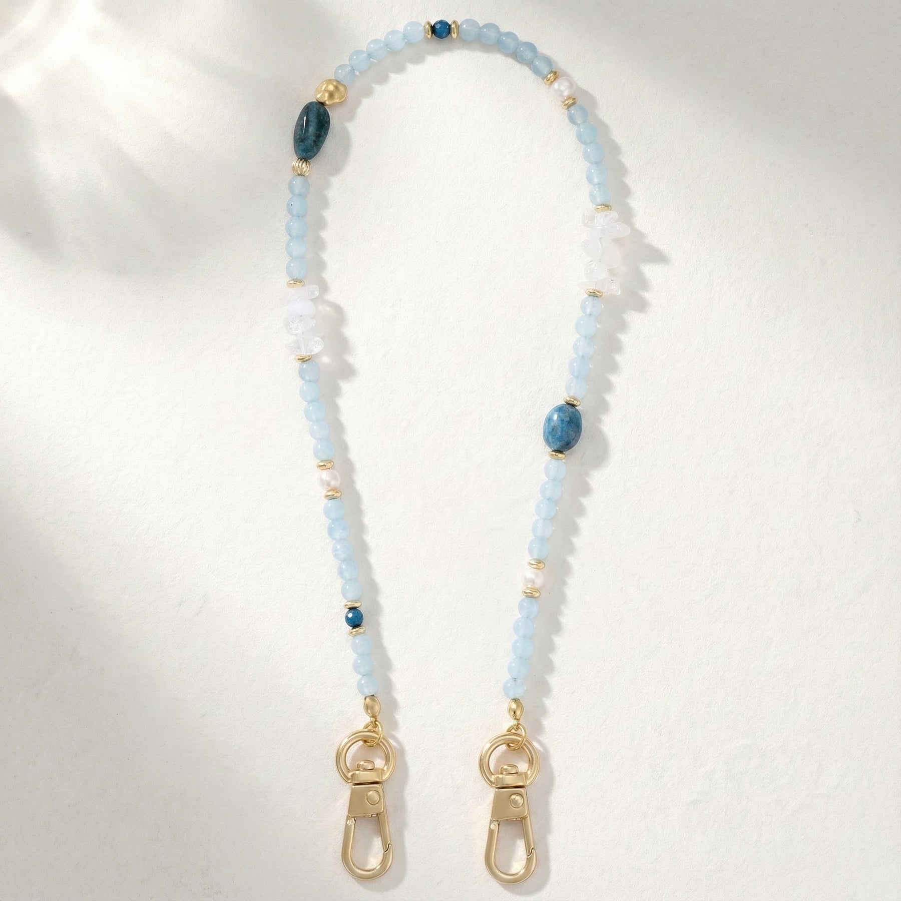 Blue Agate Breeze Phone Chain