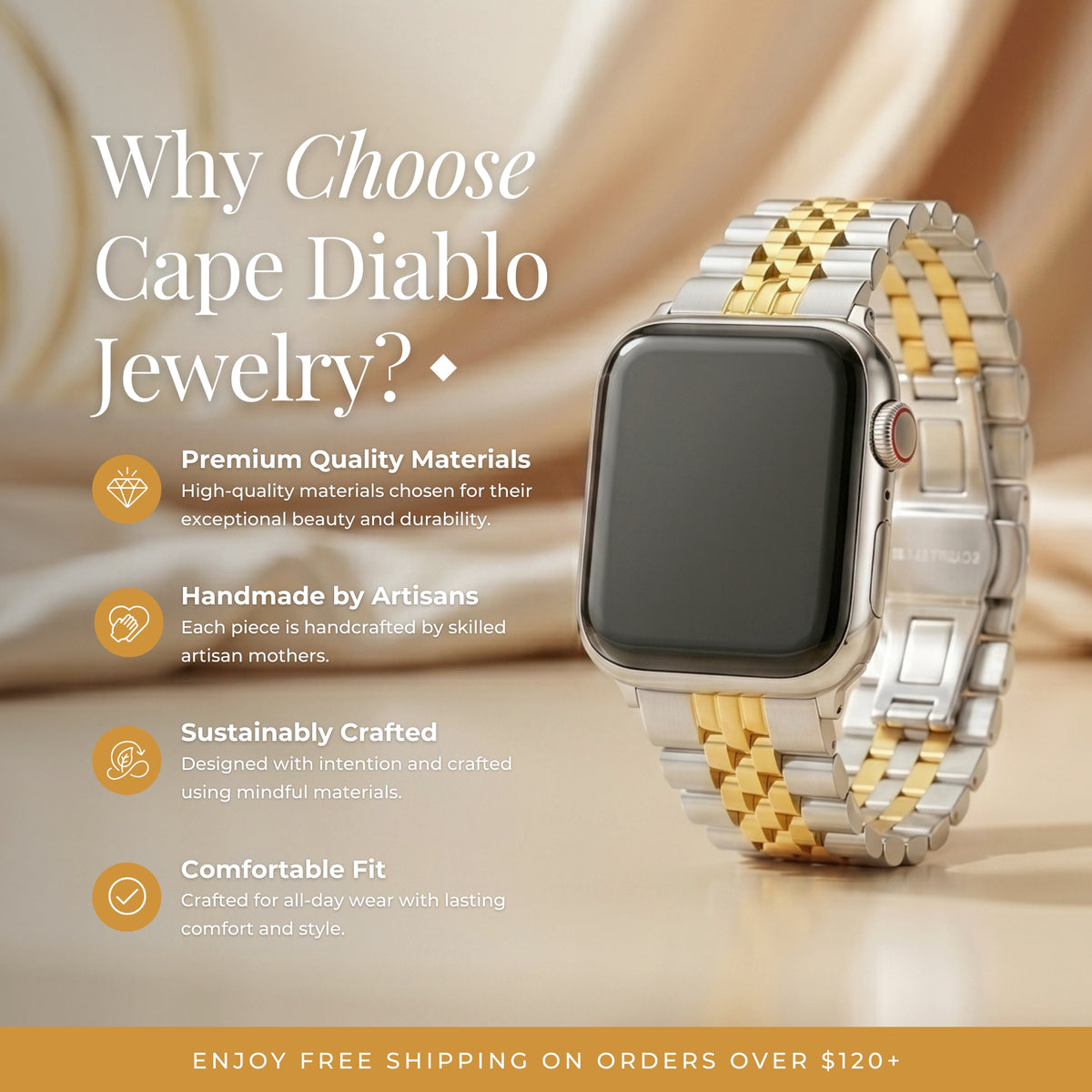 Gold Chain Luxury Apple Watch Strap