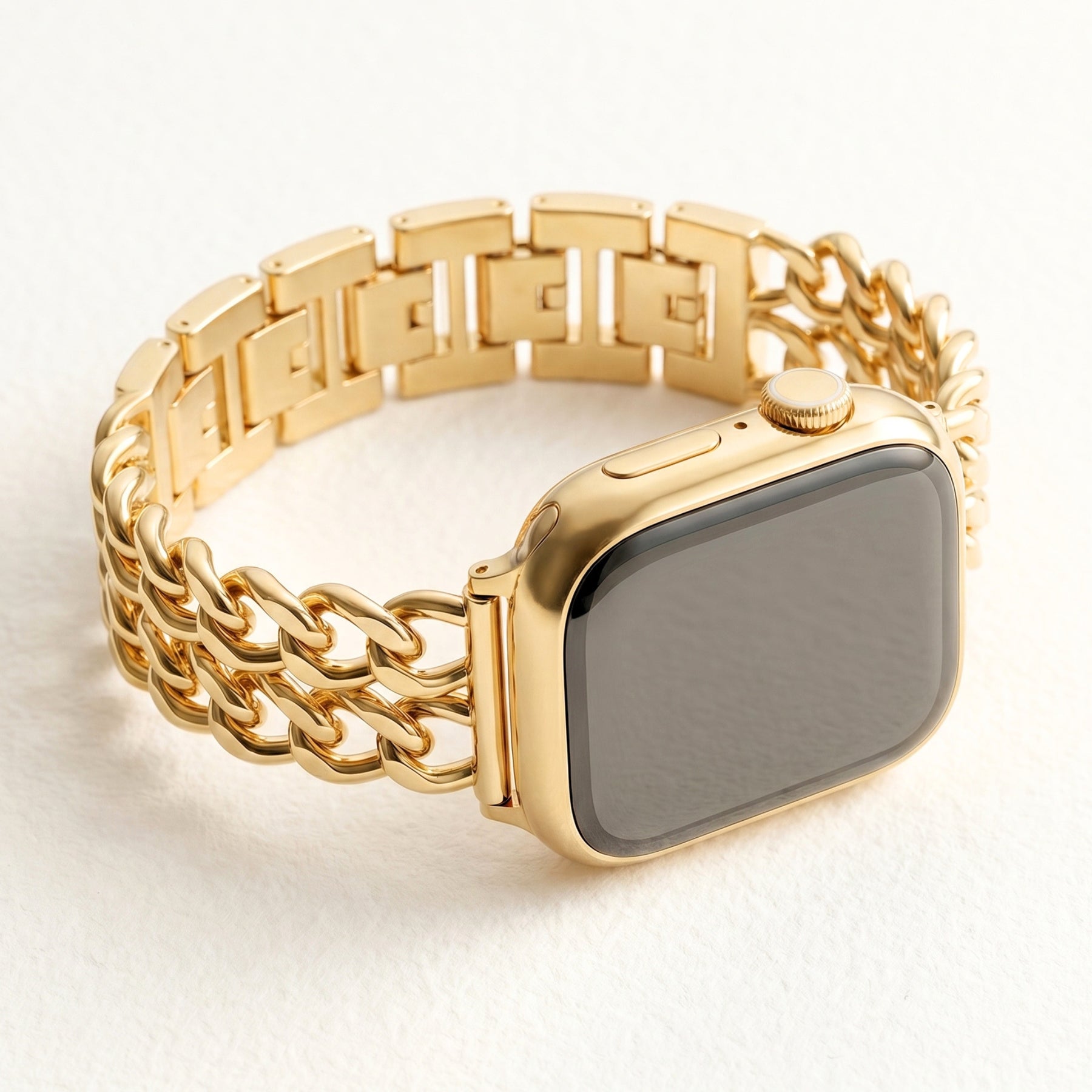 Gold Curve Luxury Apple Watch Strap