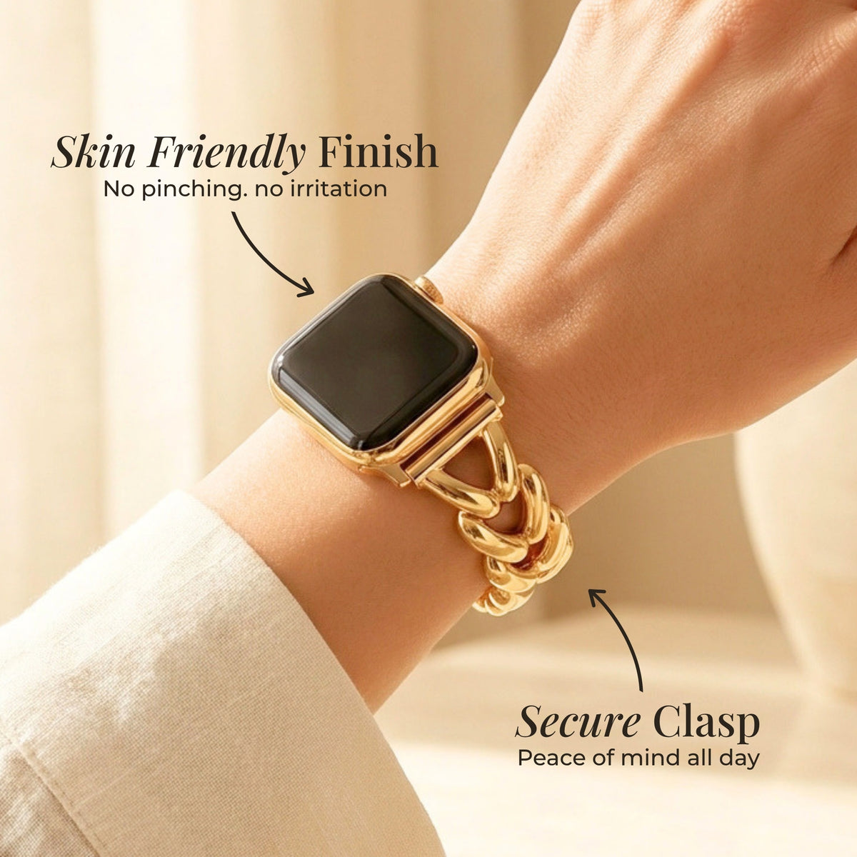 Golden Braid Luxury Apple Watch Strap