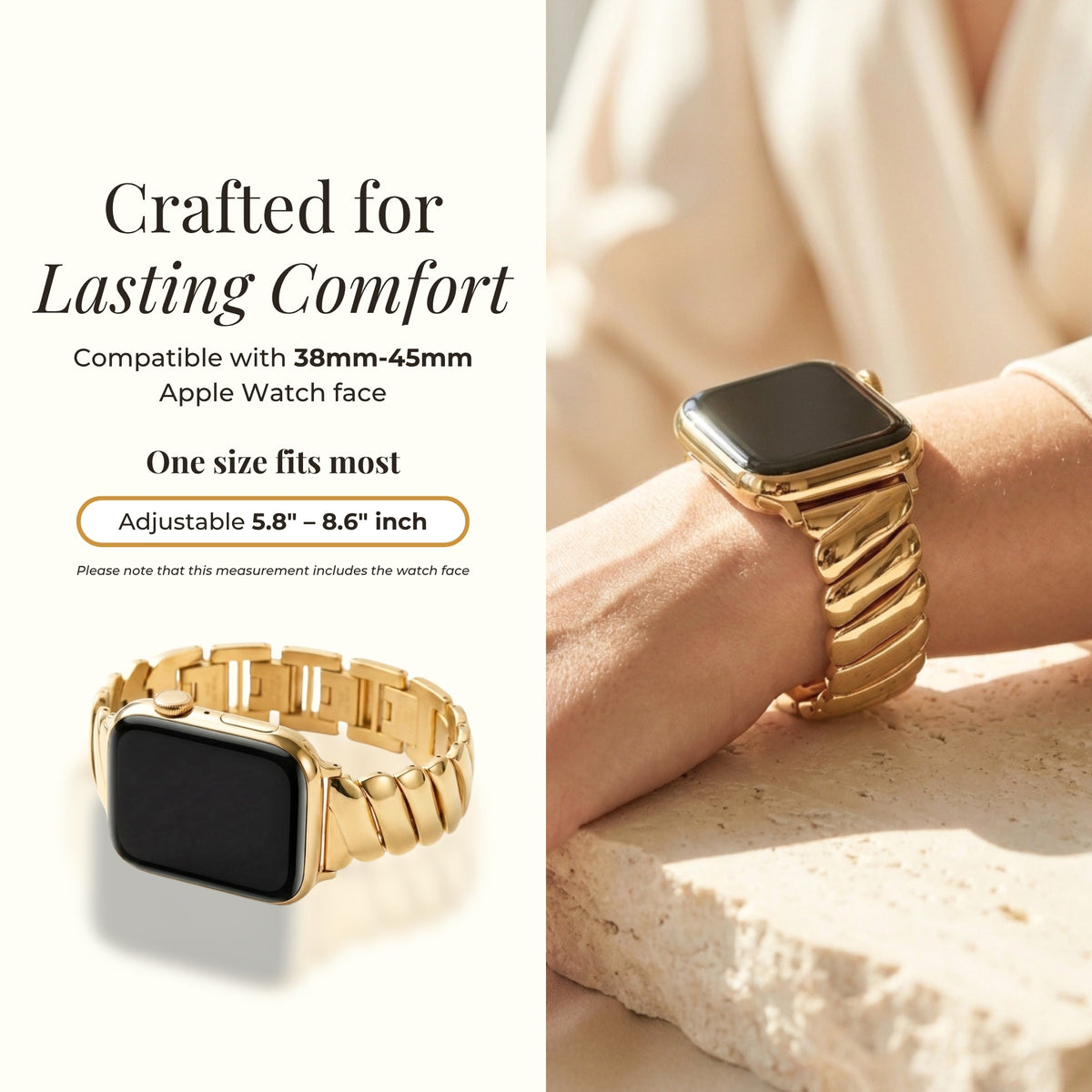 Golden Glamour Luxury Apple Watch Strap