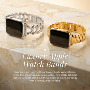 Golden Honeycomb Luxury Apple Watch Strap