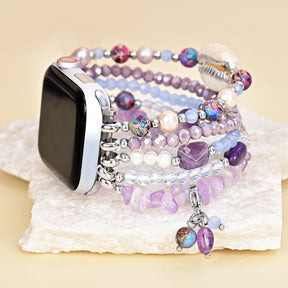 Lilac Shoreline Stretch Apple Watch Strap