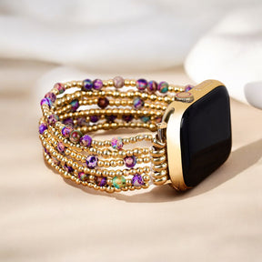 Intense Jasper Glimmer Stretch Apple Watch Strap