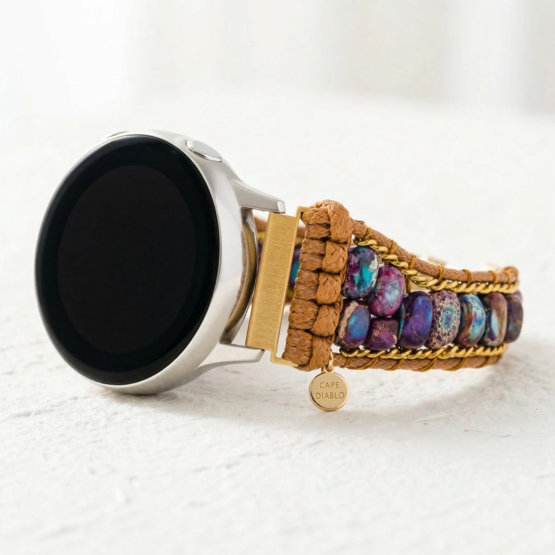 سوار ساعة سامسونج جالاكسي بجاسبر ضوء القمر