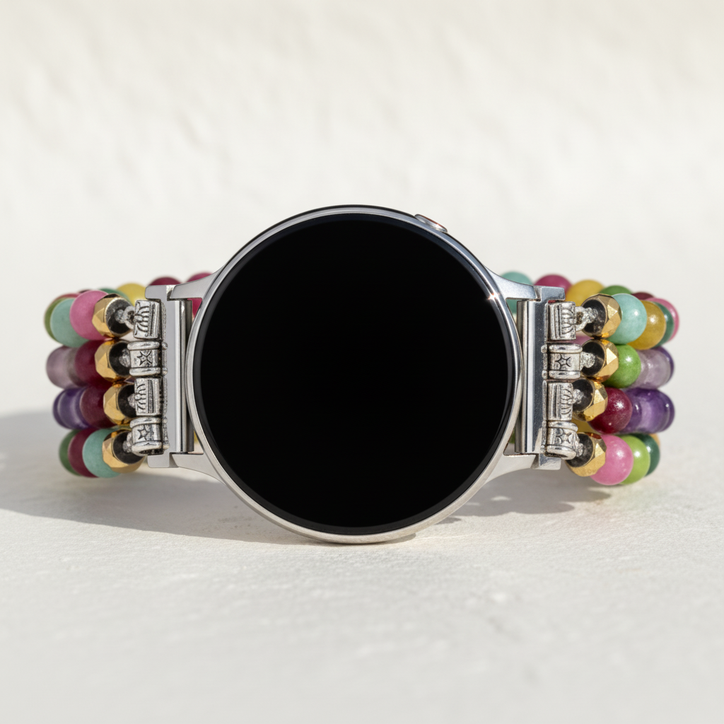 سوار ساعة سامسونج جالاكسي ستريتش موزاييك أميثيست