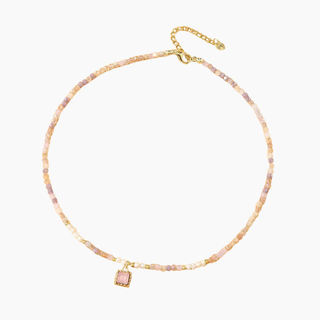 Blushing Lilac Crystal Choker Necklace