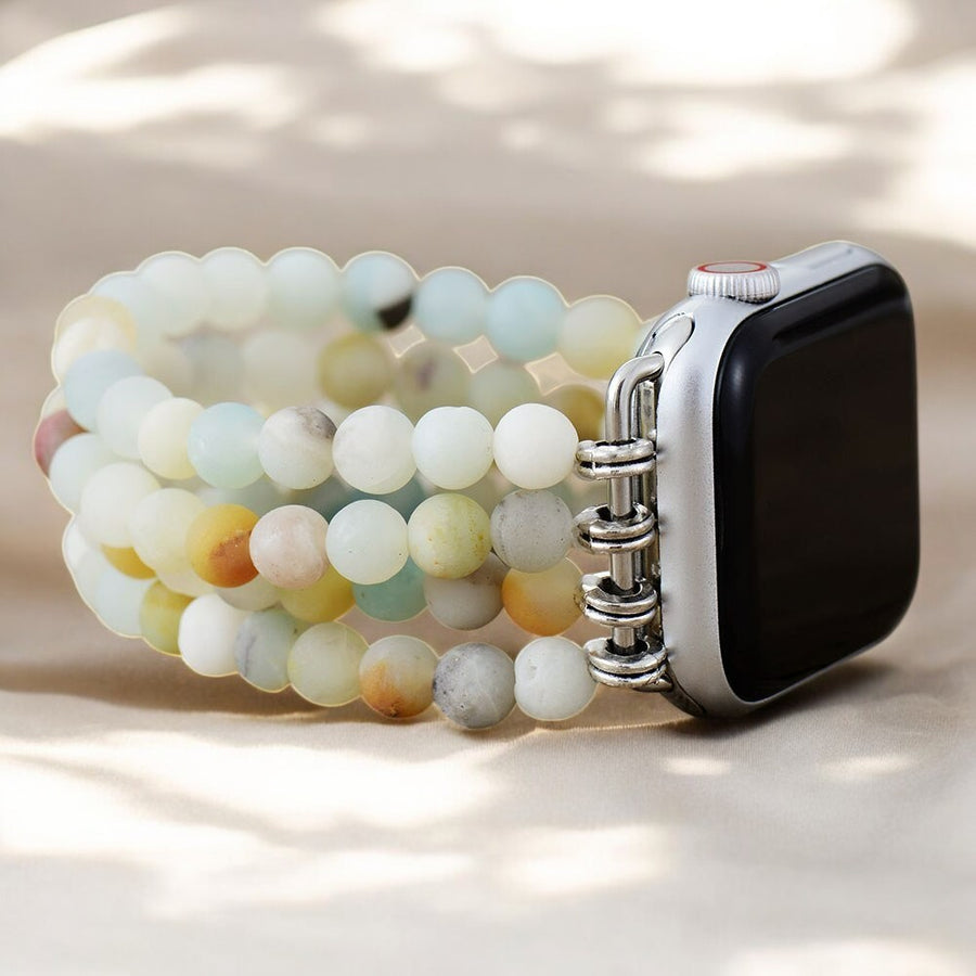 Golden Earth Jasper Stretch Apple Watch Strap