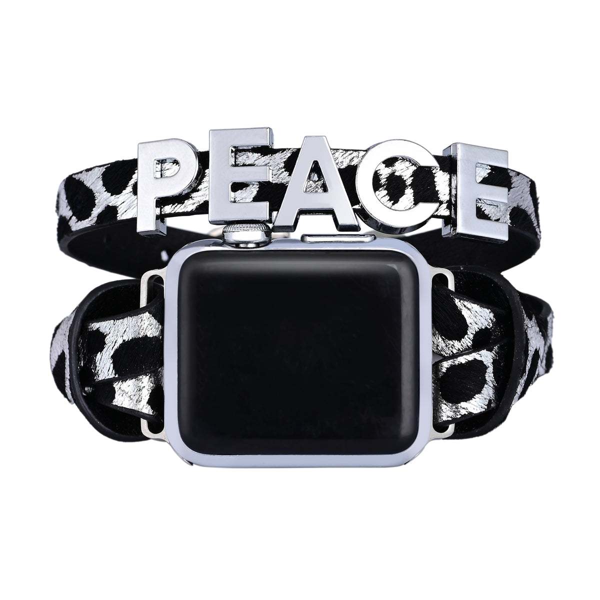 Peace Safari Leather Apple Watch Strap