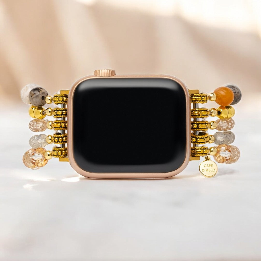 Dark Champagne Stretch Apple Watch Strap