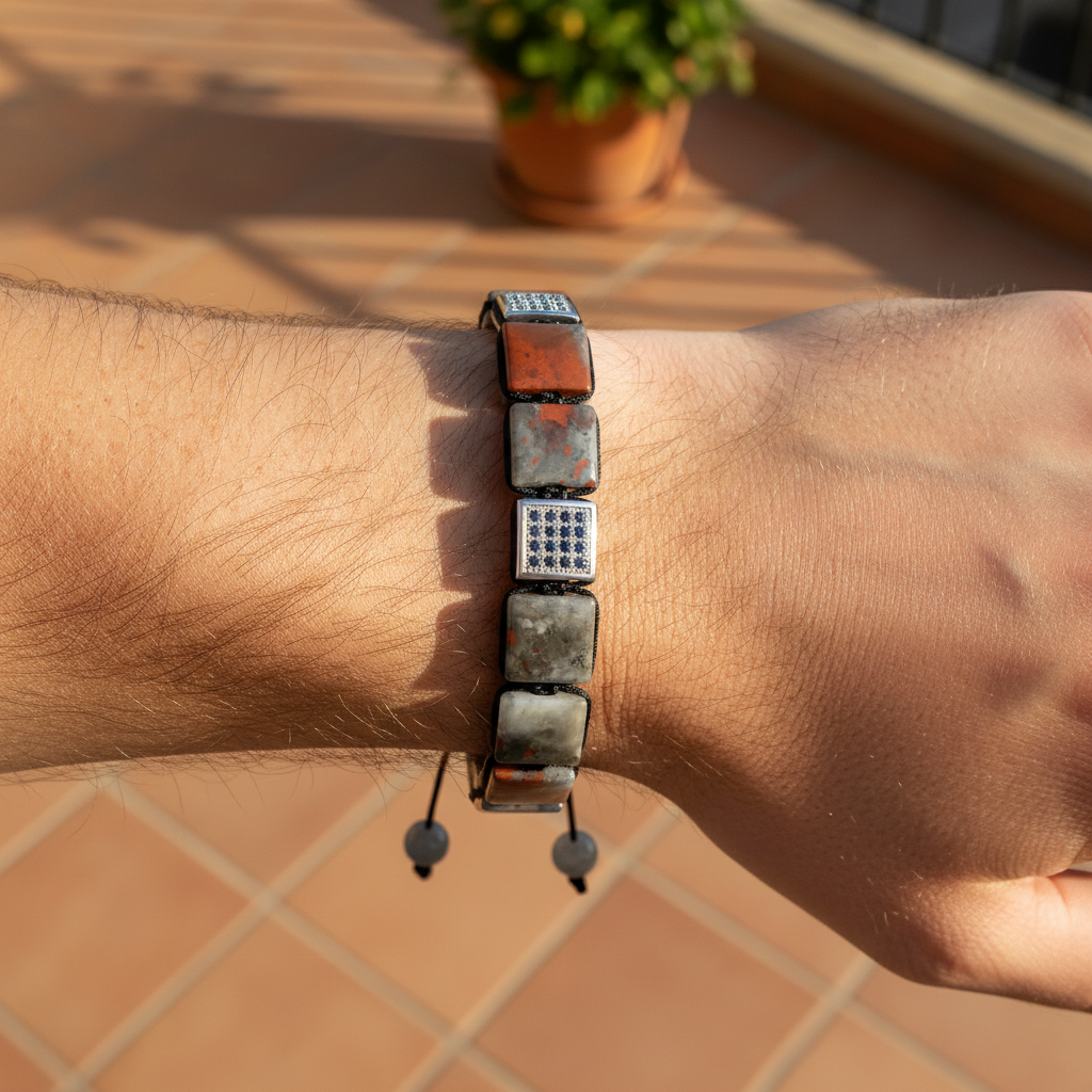 Men’s African Bloodstone Bracelet