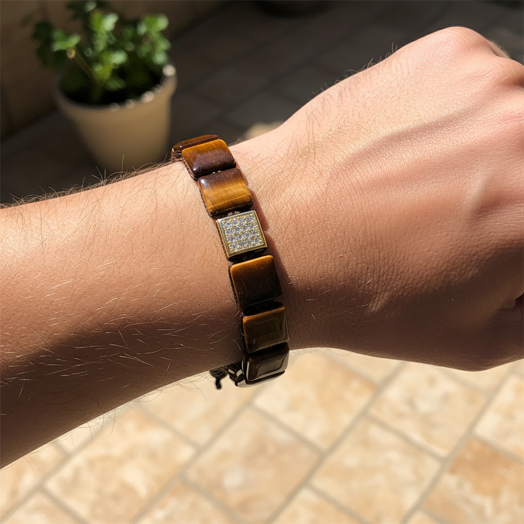 Men’s Red Tiger’s Eye Bracelet