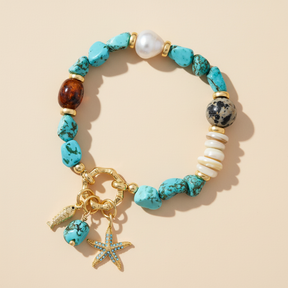 Turquoise Tide Charm Bracelet