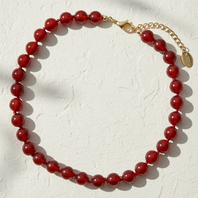 Red Agate Choker Necklace