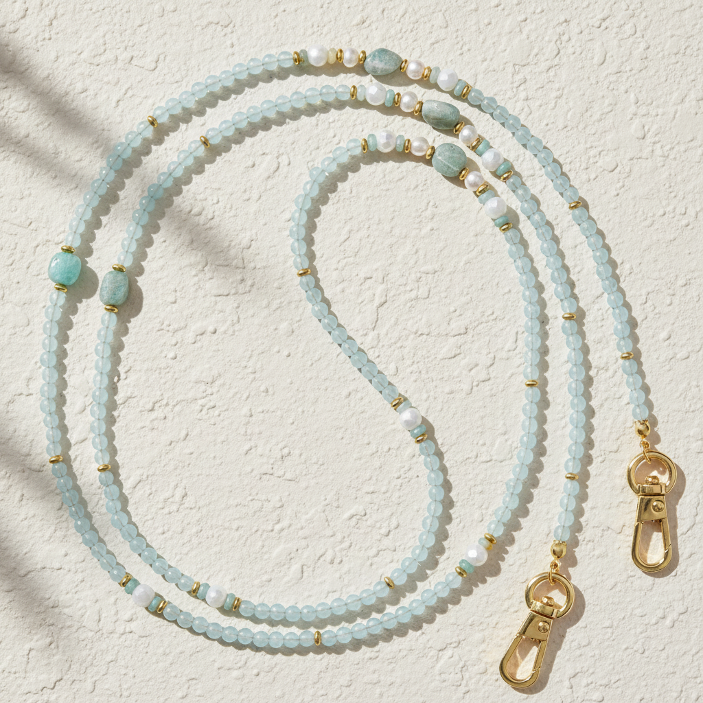 Cadena para teléfono Amazonita Sky