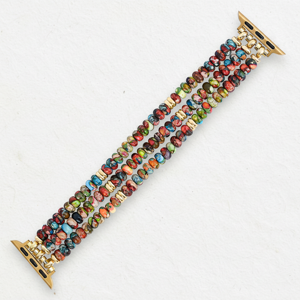 Kaleidoscope Boho Stretch Apple Watch Strap